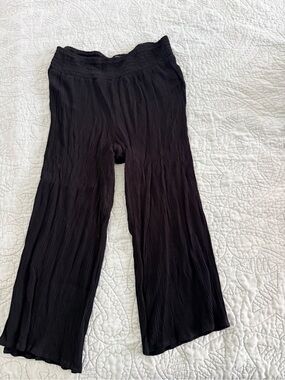 art class Black Crinkle Wide Leg Pants
